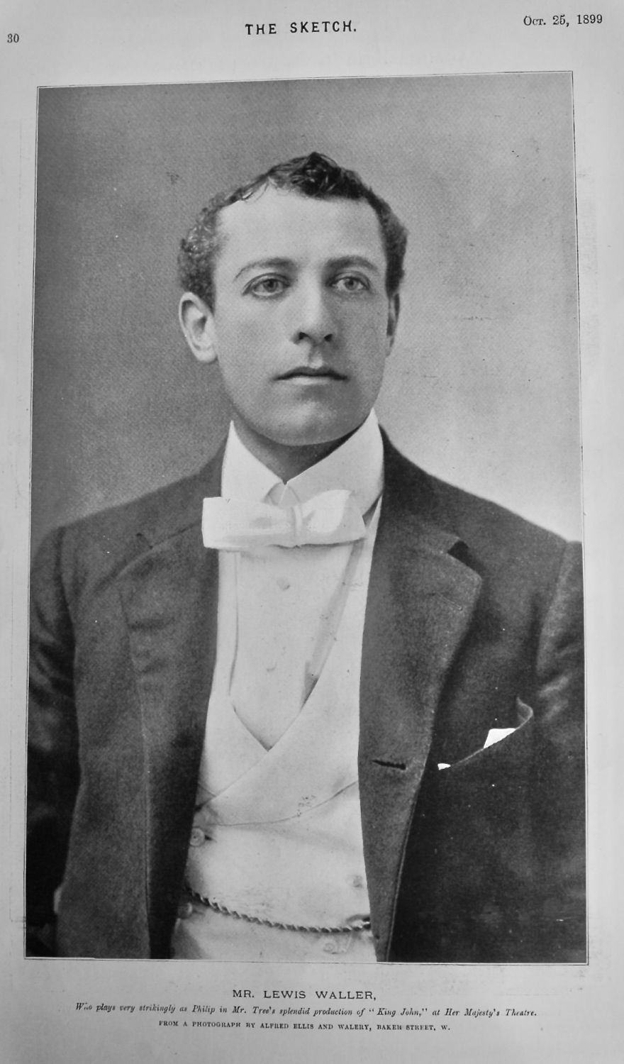 Mr. Lewis Waller.  1899.