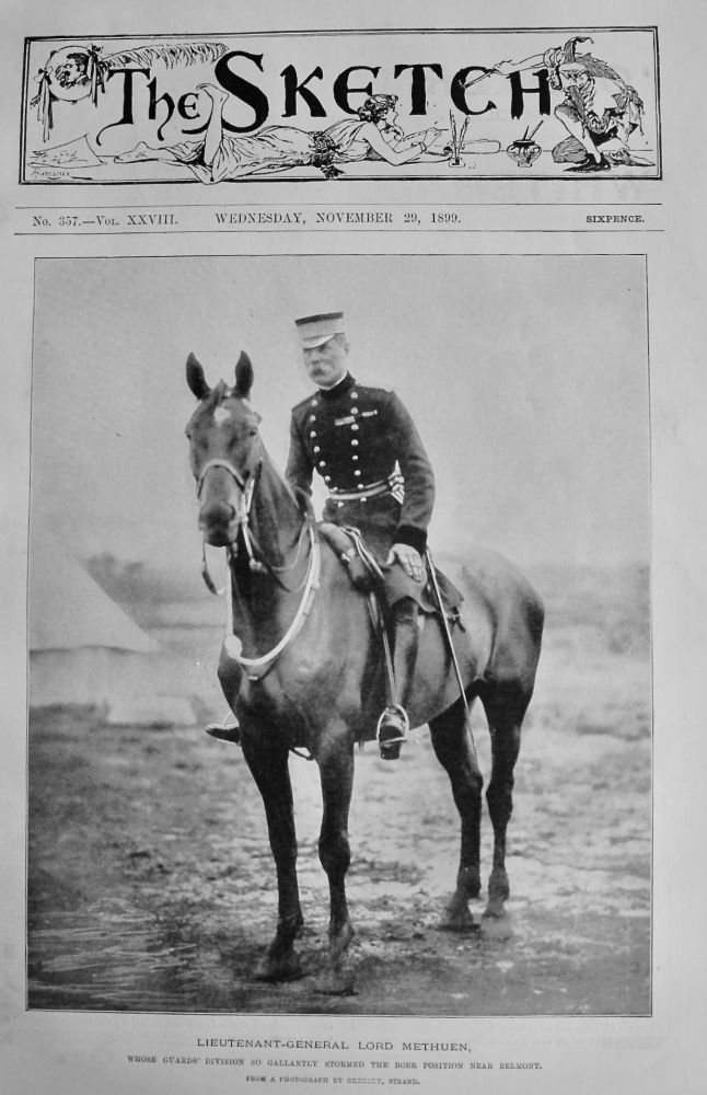 Lieutenant-General Lord Methuen.  (on horseback)  1899.