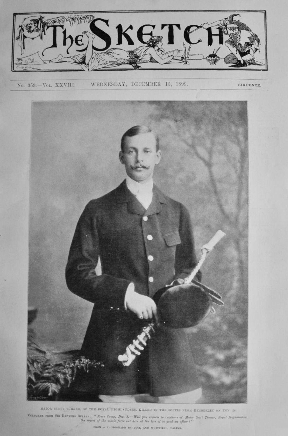 Major Scott Turner, of the Royal Highlanders, Killed in the Sortie from Kim