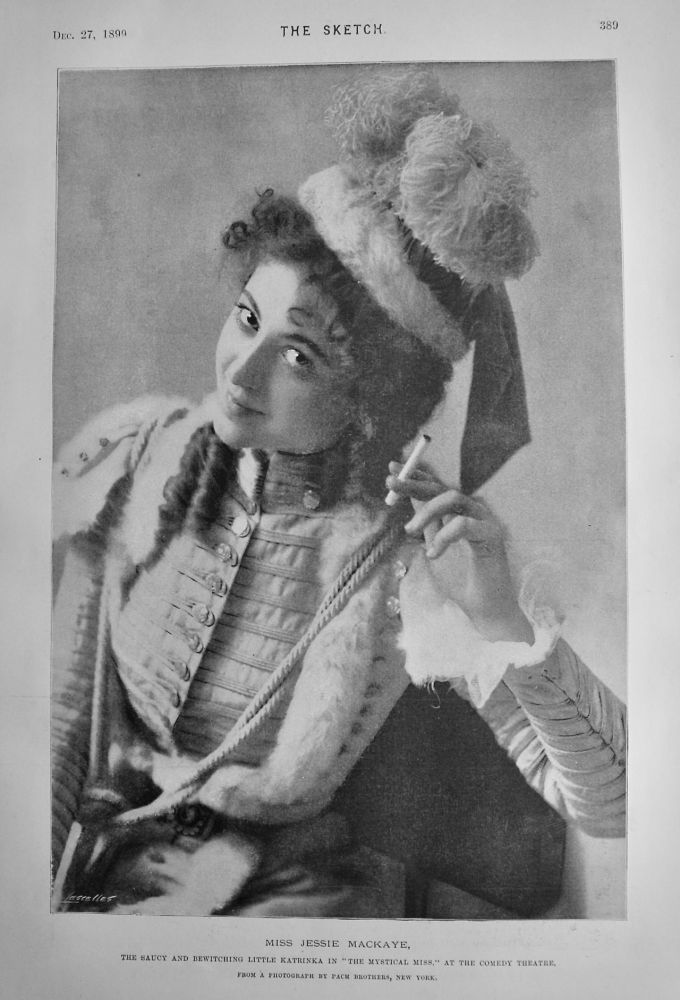 Miss Jessie Mackaye.  1899.