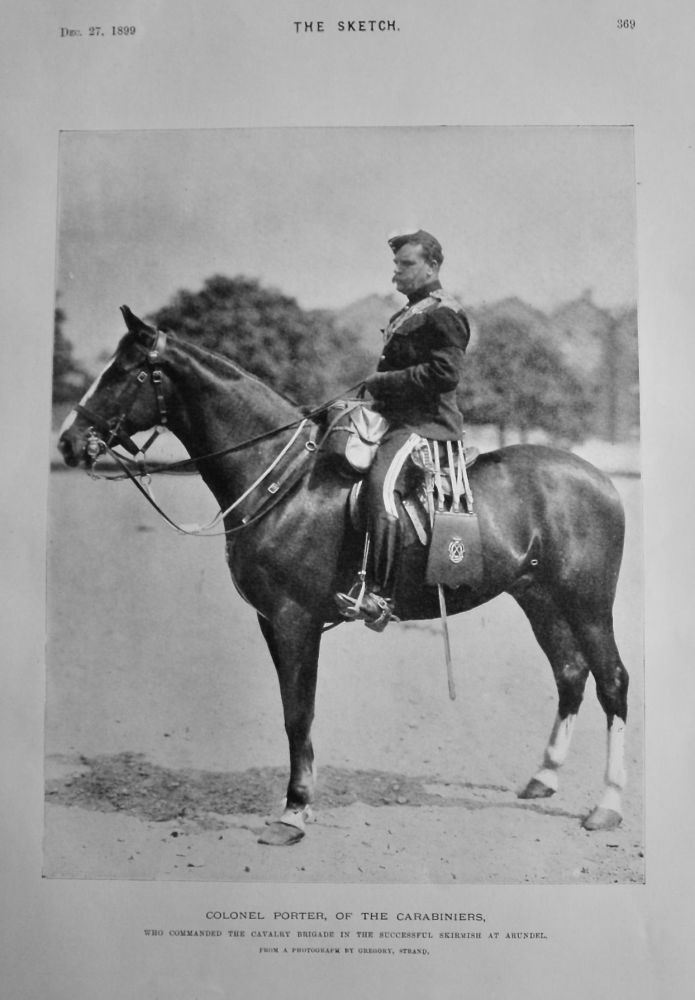 Colonel Porter, of the Carabiniers.  1899.