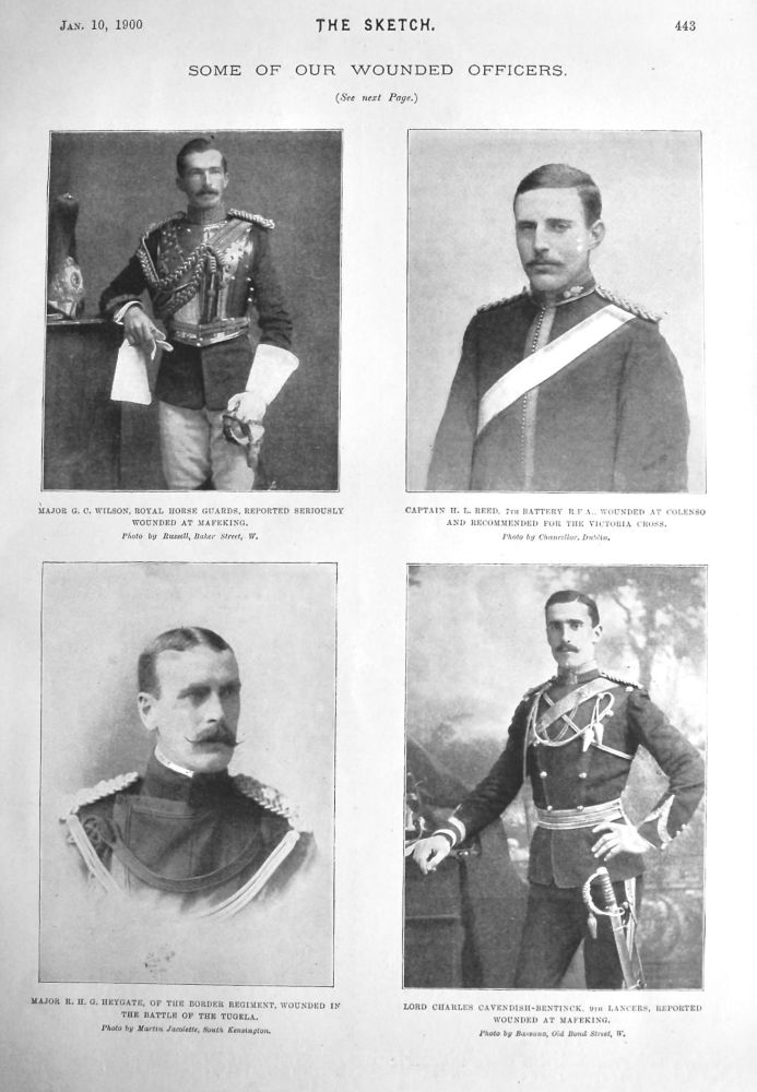 Some of Our Wounded Officers. 1900. (at Mafeking).