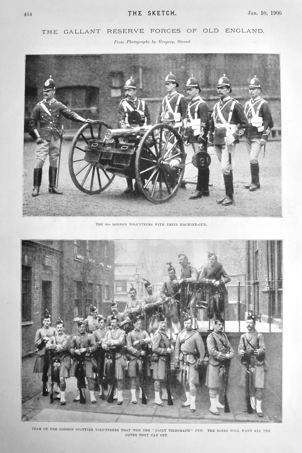 The Gallant Reserve Forces of Old England.  1900.