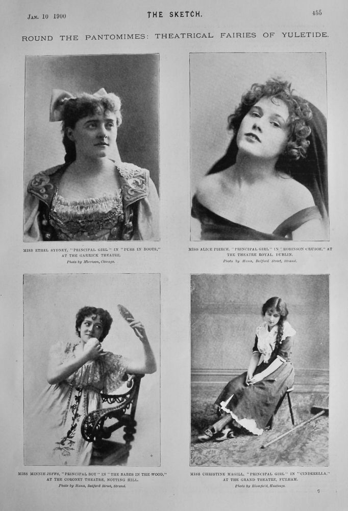 Round the Pantomimes :  Theatrical Fairies of Yuletide.  1900.