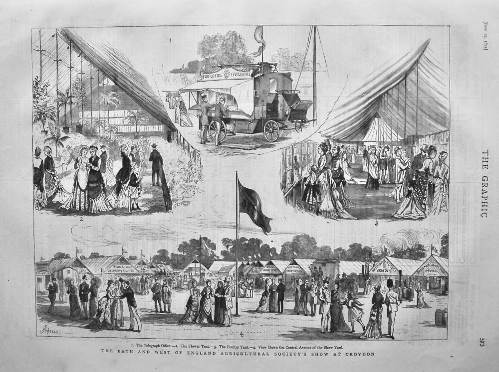 The Bath and West of England Agricultural Society's Show at Croydon.  1875.