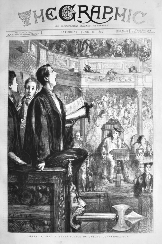 "Speak Up, Sir !"  A Reminiscence of Oxford Commemoration.  1875.