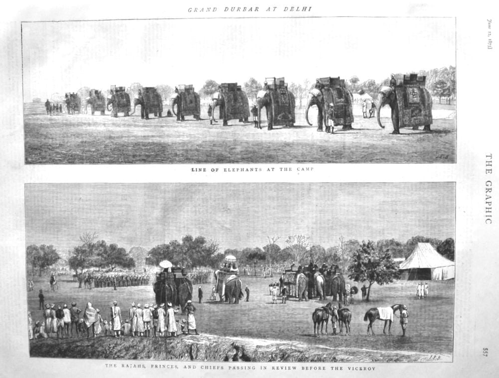 Grand Durbar at Delhi.  1875.
