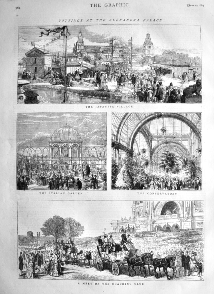 Jottings at the Alexandra Palace.  1875.
