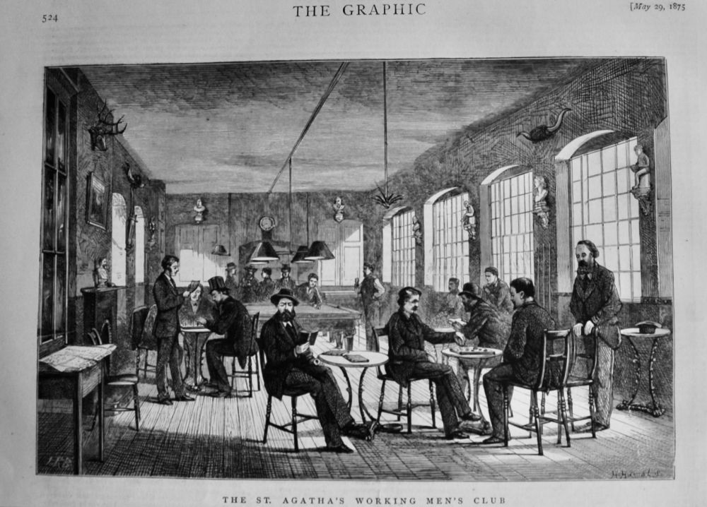 The St. Agatha's Working Mens Club. 1875.