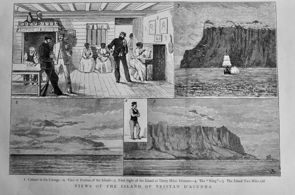 Views of the Island of Tristan D'Ancunha. 1875.