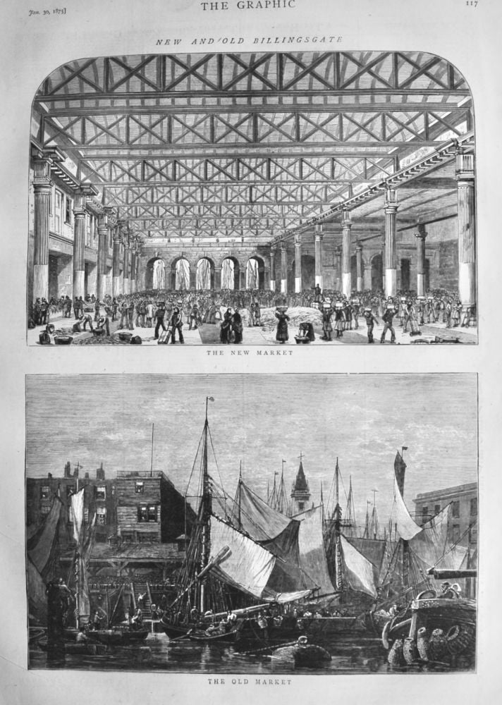 New and Old Billingsgate.  1875.