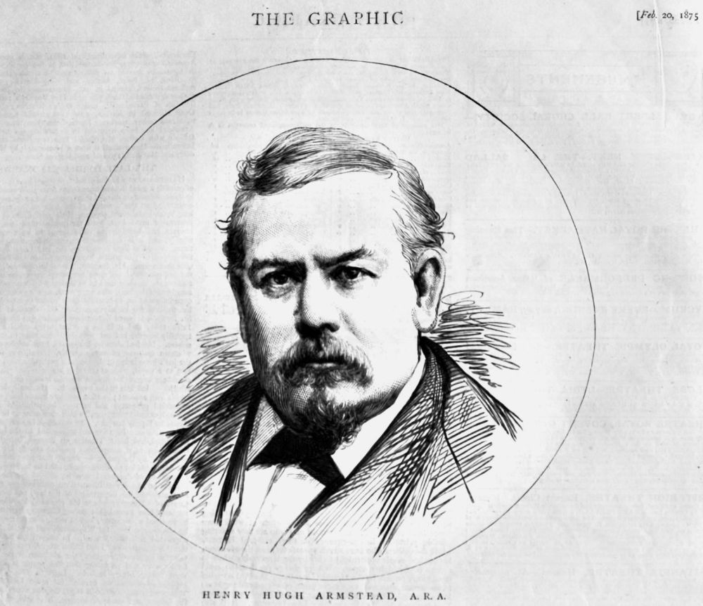 Henry Hugh Armstead, A.R.A.  (Artist & Illustrator)   1875.