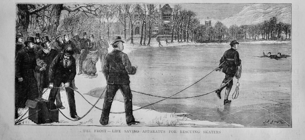 The Frost-  Life Saving Apparatus for Rescuing Skaters.  1875.