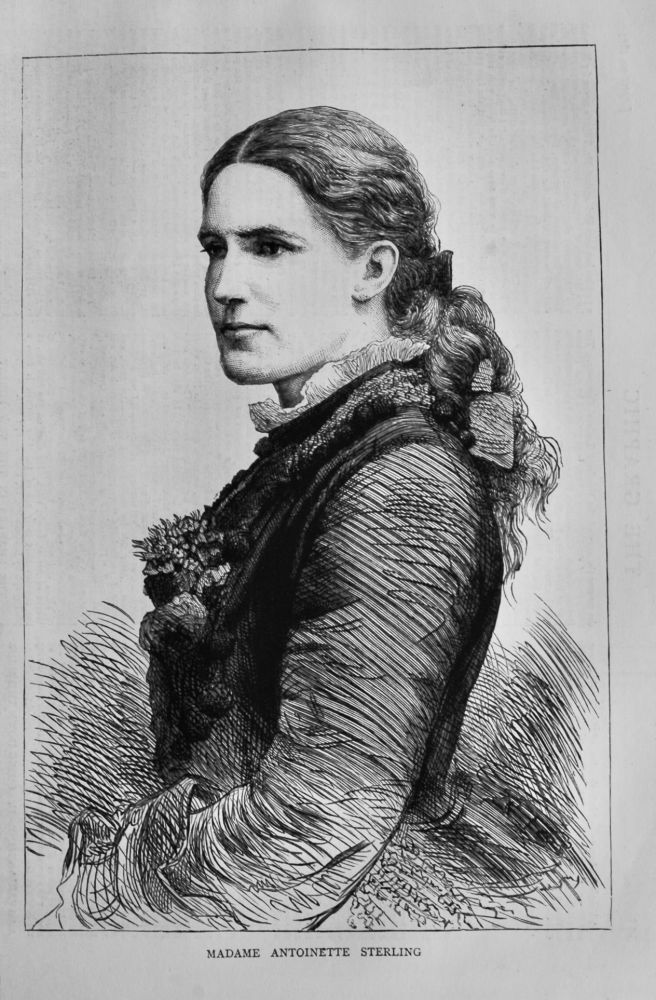 Madame Antoinette Sterling.  1875.