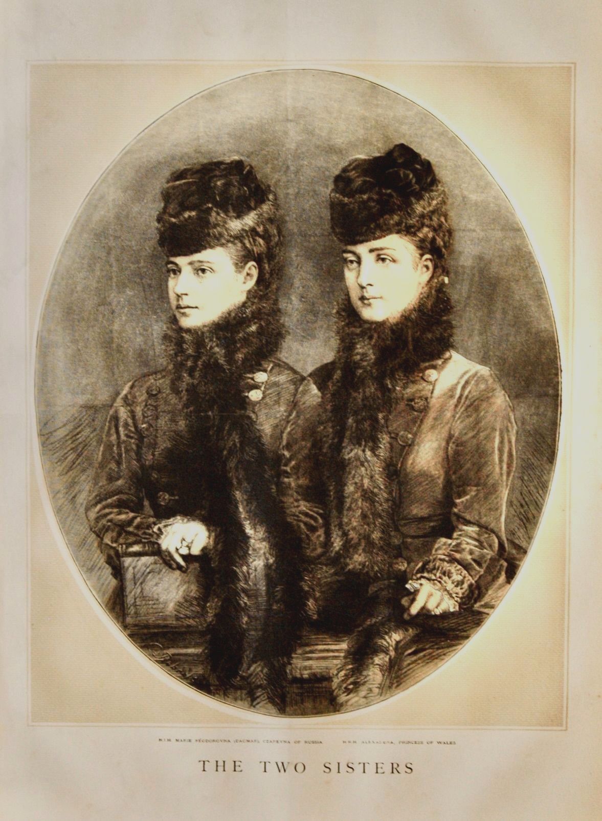 The Two Sisters. :  H.I.H. Marie Feodorovna (Dacmar), Czarevna of Russia.  