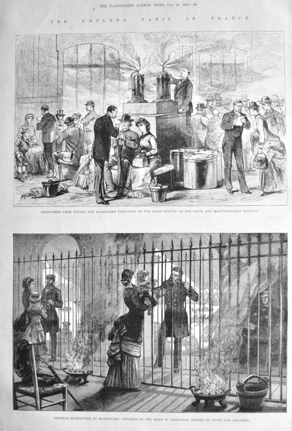 The Cholera Panic in France.  1884.