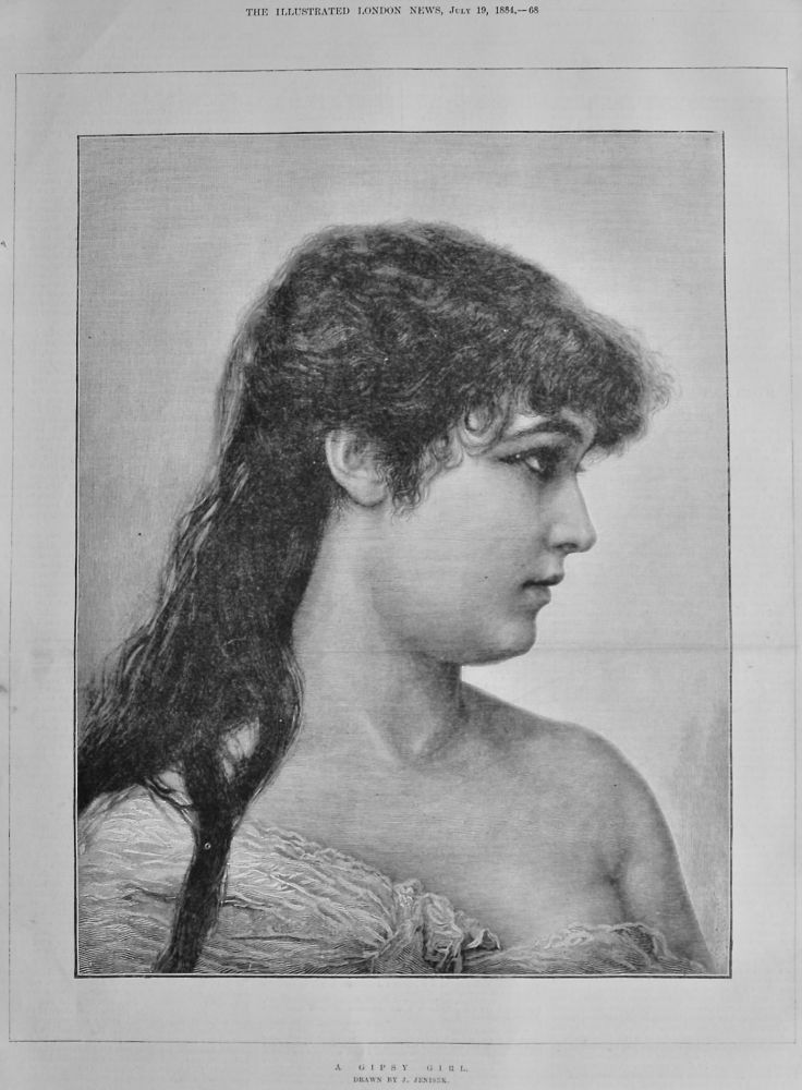 A Gipsy Girl.  1884.