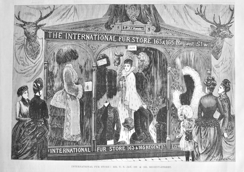 International Fur Store :  Mr. T. S. Jay, 163 & 165, Regent-street.  1884.