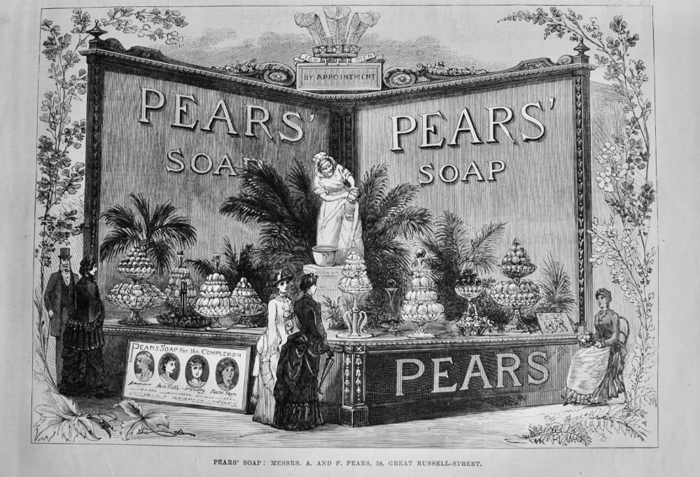 Pears' Soap  :  Messrs.  A. and F. Pears, 38, Great Russell-STreet.  1884.