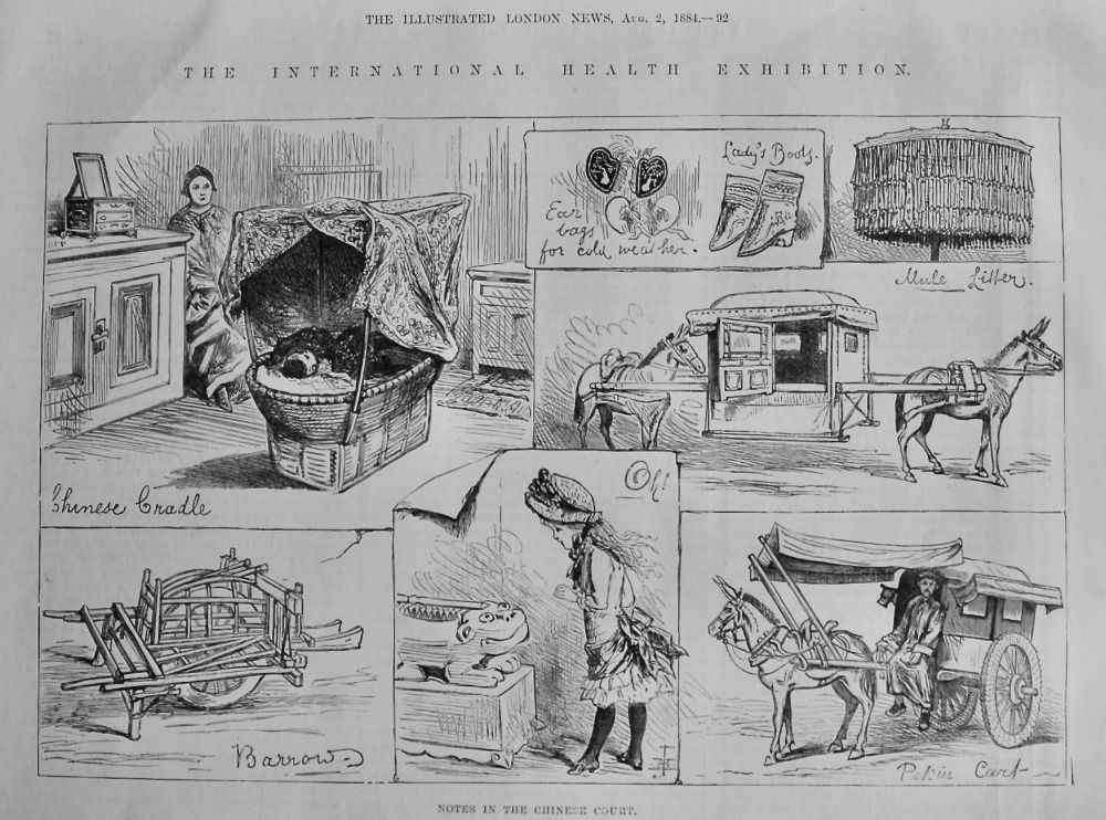 The International Health Exhibition : Notes in the Chinese Court.  1884.