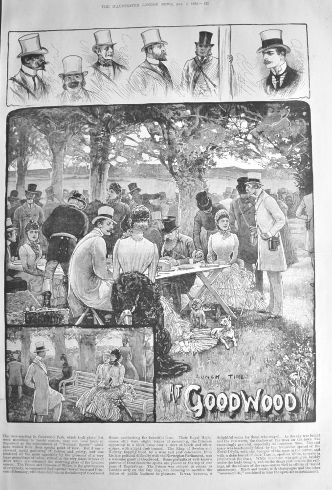 Lunch Time at Goodwood.  1884.