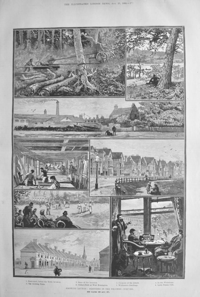 Growing London : Sketches in the Western Suburbs.  1884.