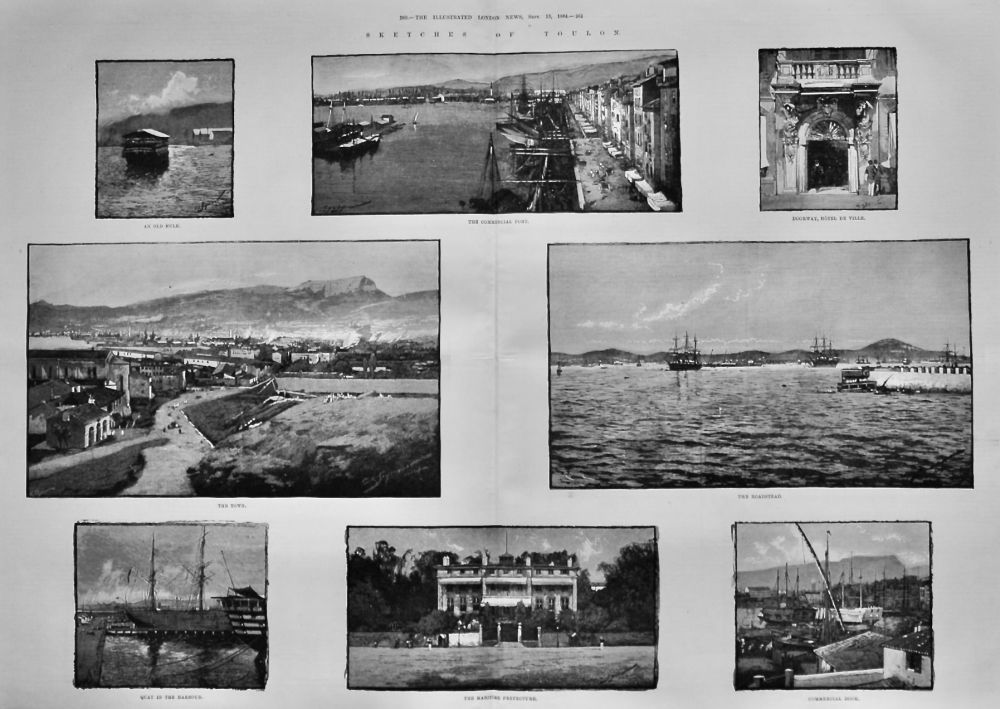 Sketches of Toulon.  1884.