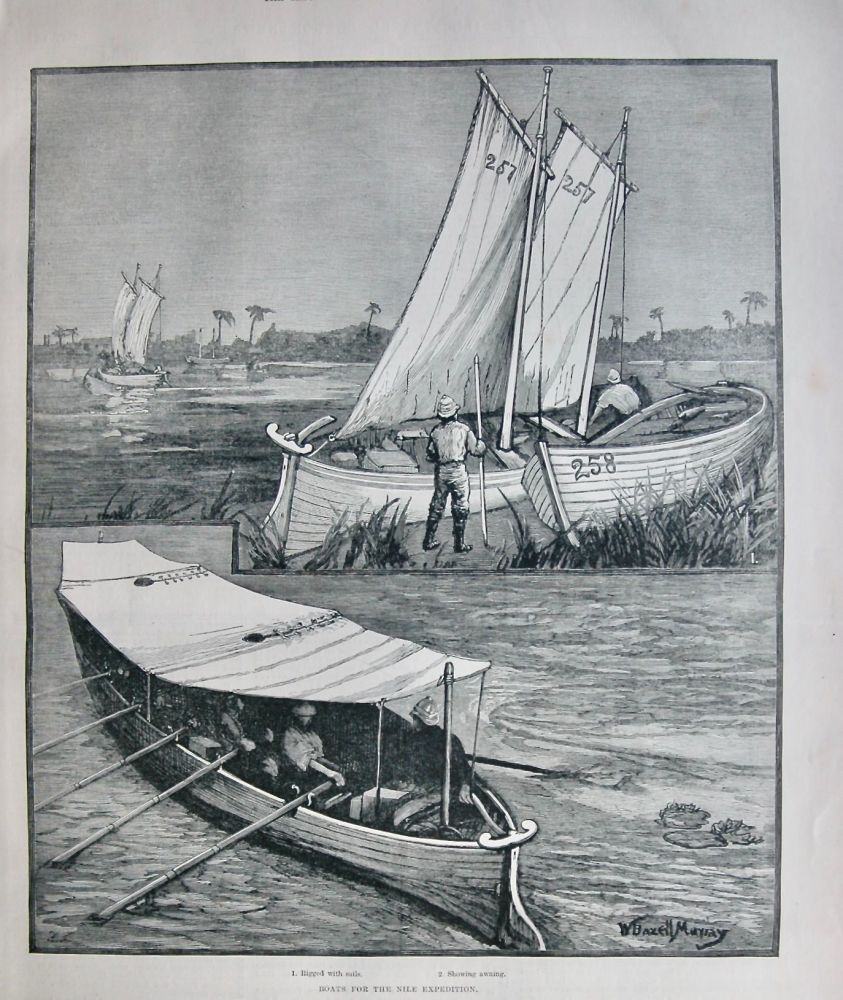Boats for the Nile Expedition.  1884.