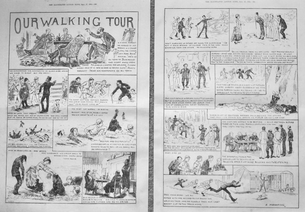Our Walking Tour.  1884.