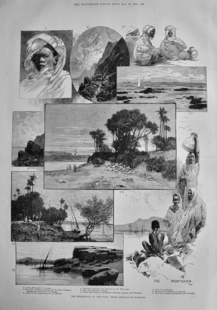 The Expedition up the Nile :  From Assouan to Korosko.  1884.