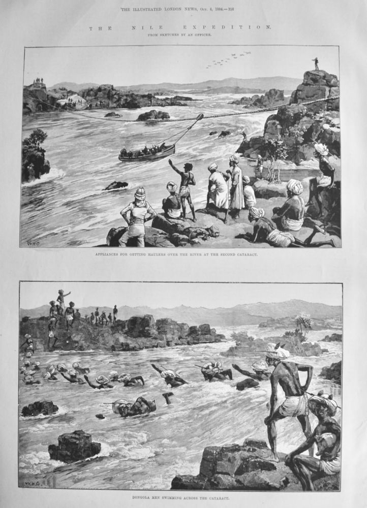 The Nile Expedition. (From Sketches by an Officer.)  1884.