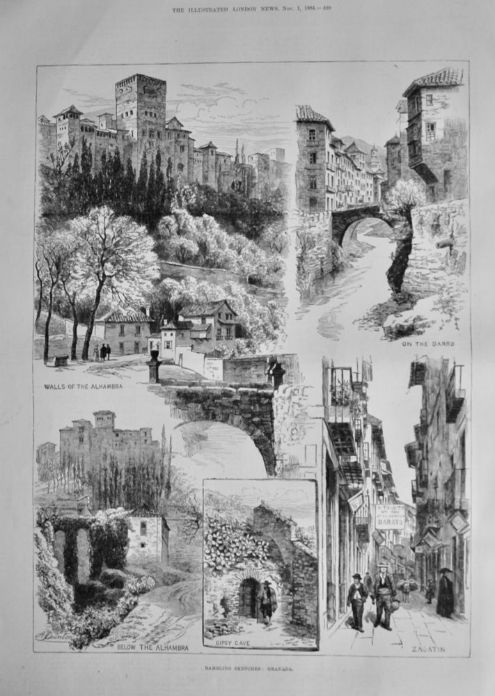 Rambling Sketches :  Granada.  1884.