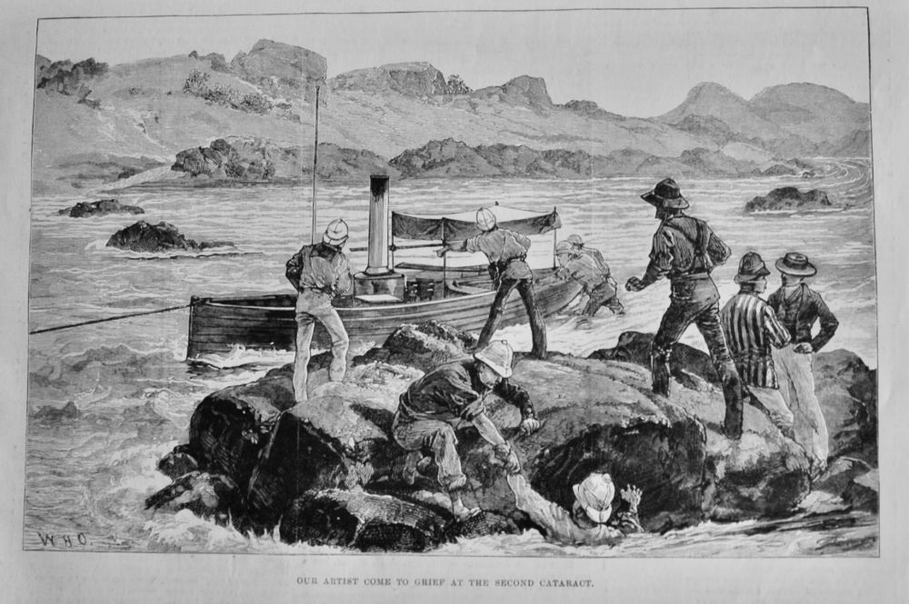 The Nile Expedition : Our Artist Come to Grief at the Second Cataract.  188