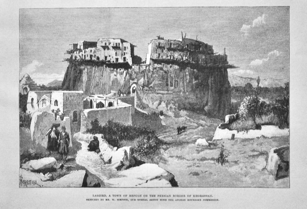 Lasgird, a Town of Refuge on the Persian Border of Khorassan.  1884.