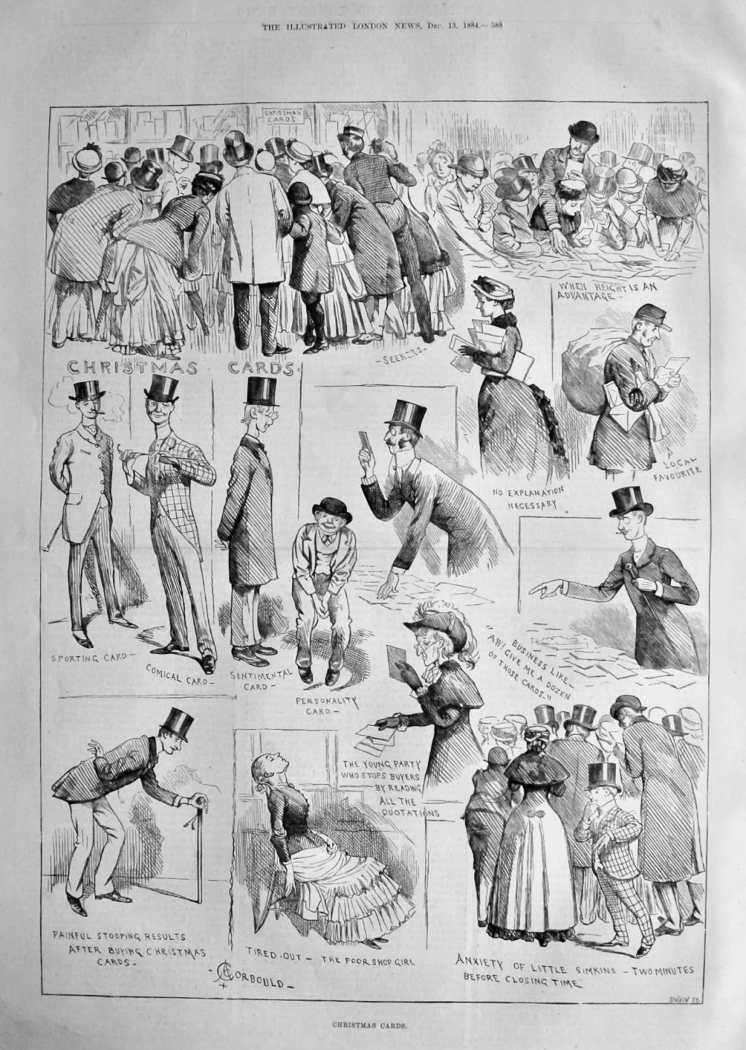 Christmas Cards.  1884.