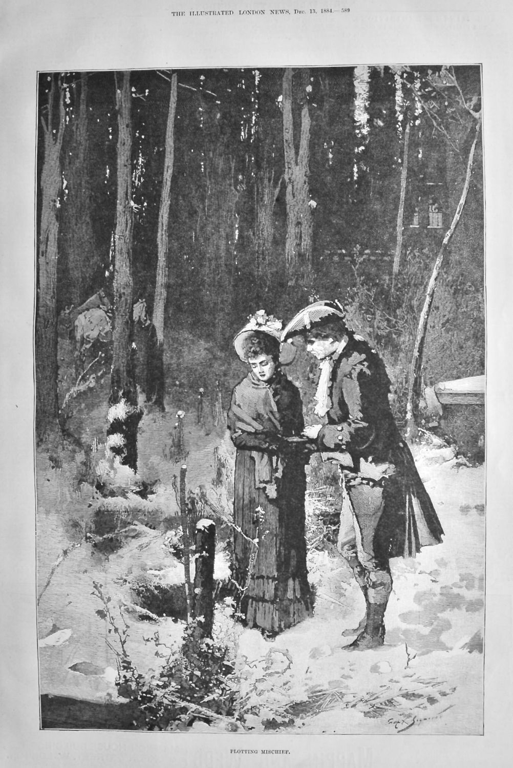 Plotting Mischief.  1884.