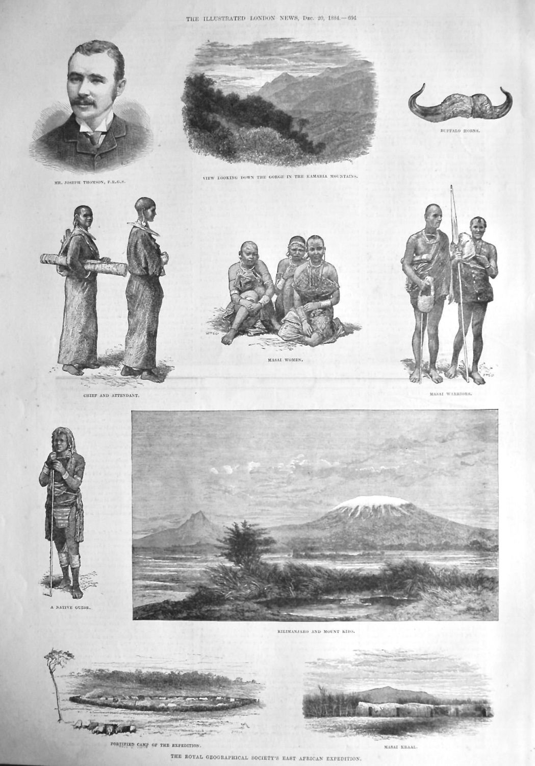 The Royal Geographical Society's East African Expedition.  1884.