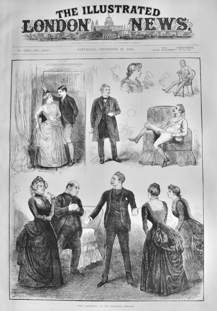 "The Candidate," at the Criterion Theatre.  1884.