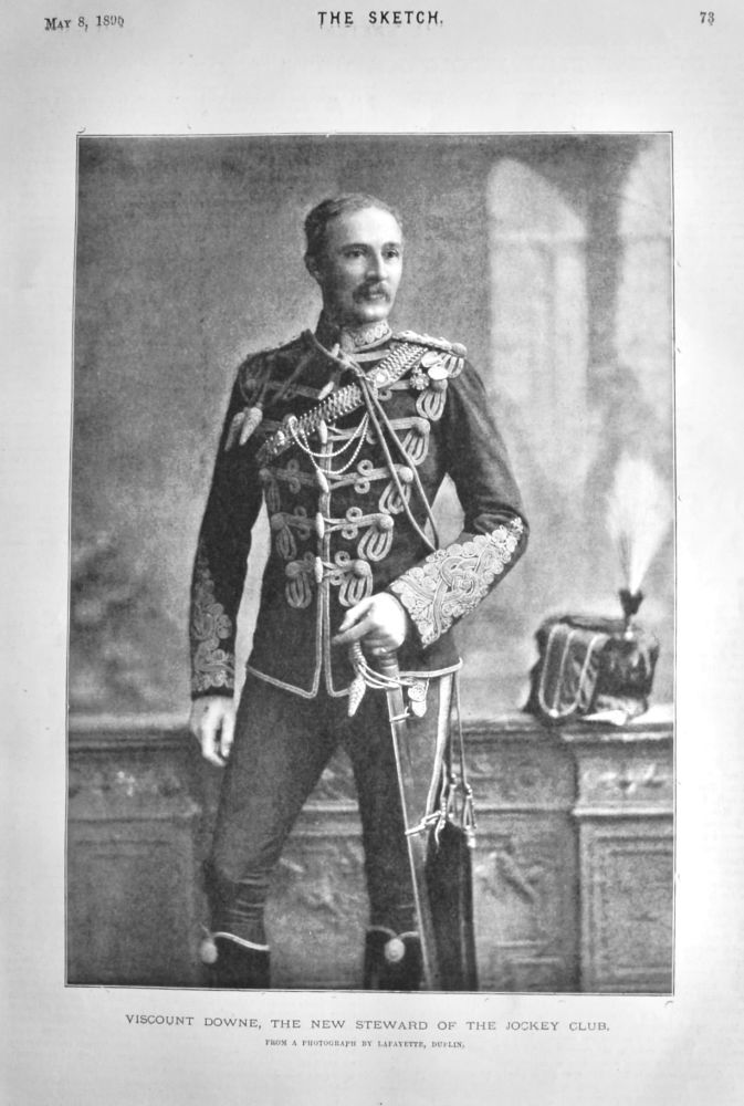 Viscount Downe,  the New Steward of the Jockey Club. 1895.