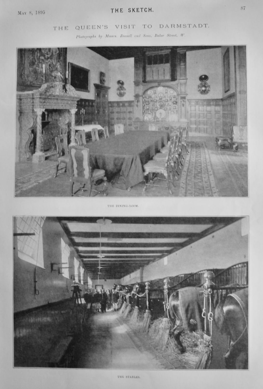 The Queen's Visit to Darmstadt.  1895.