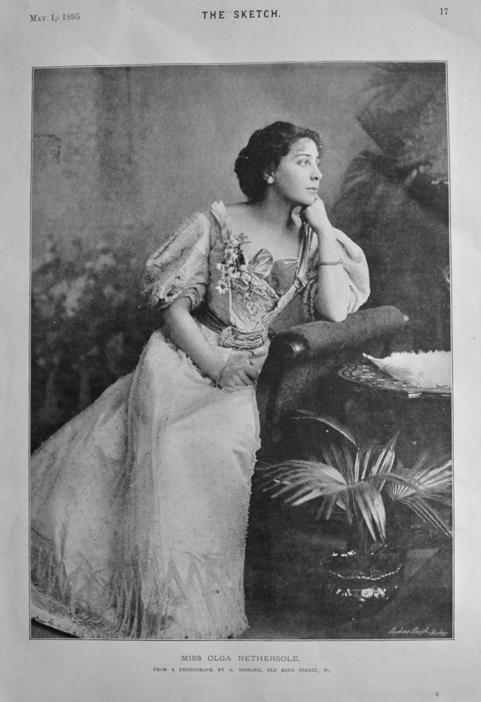 Miss Olga Nethersole.  1895.