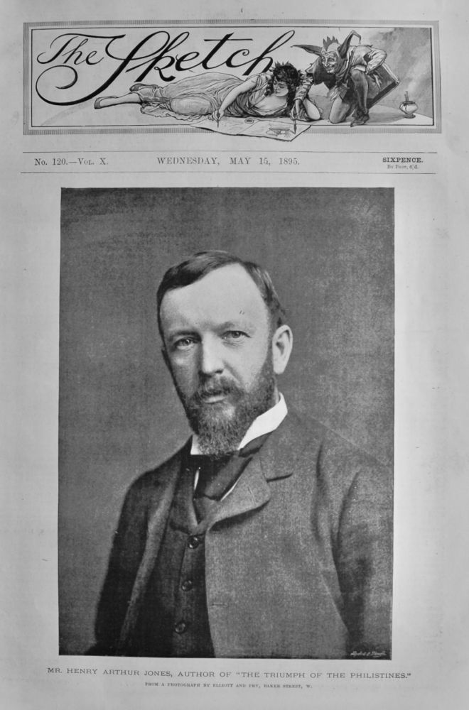 Mr. Henry Arthur Jones, Author of "The Triumph of the Philistines."  1895.
