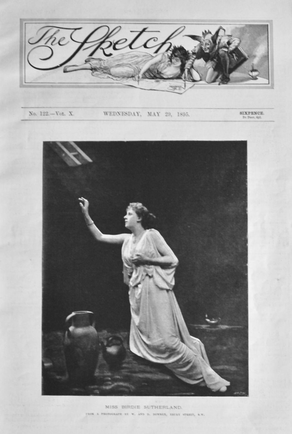 Miss Birdie Sutherland.  1895.