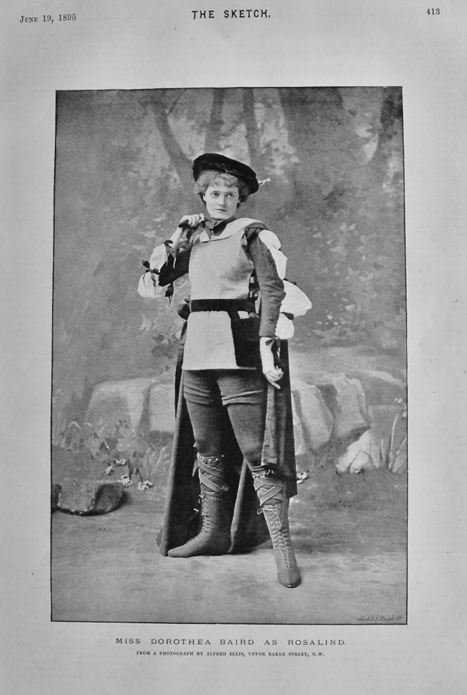 Miss Dorothea Baird as Rosalind.  1895.