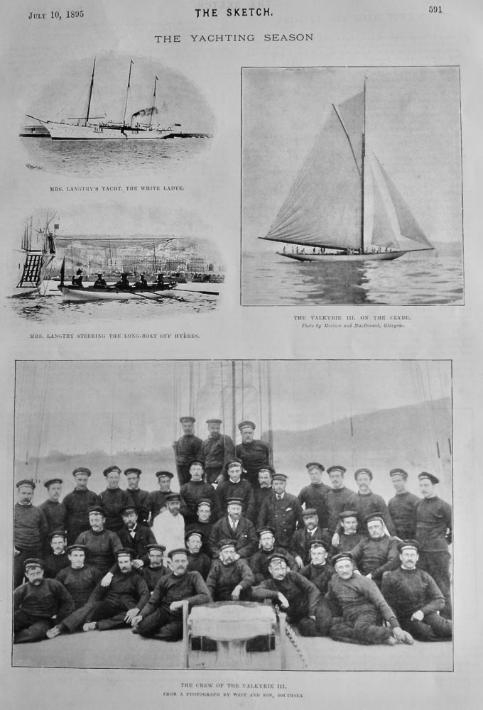 The Yachting Season. 1895.