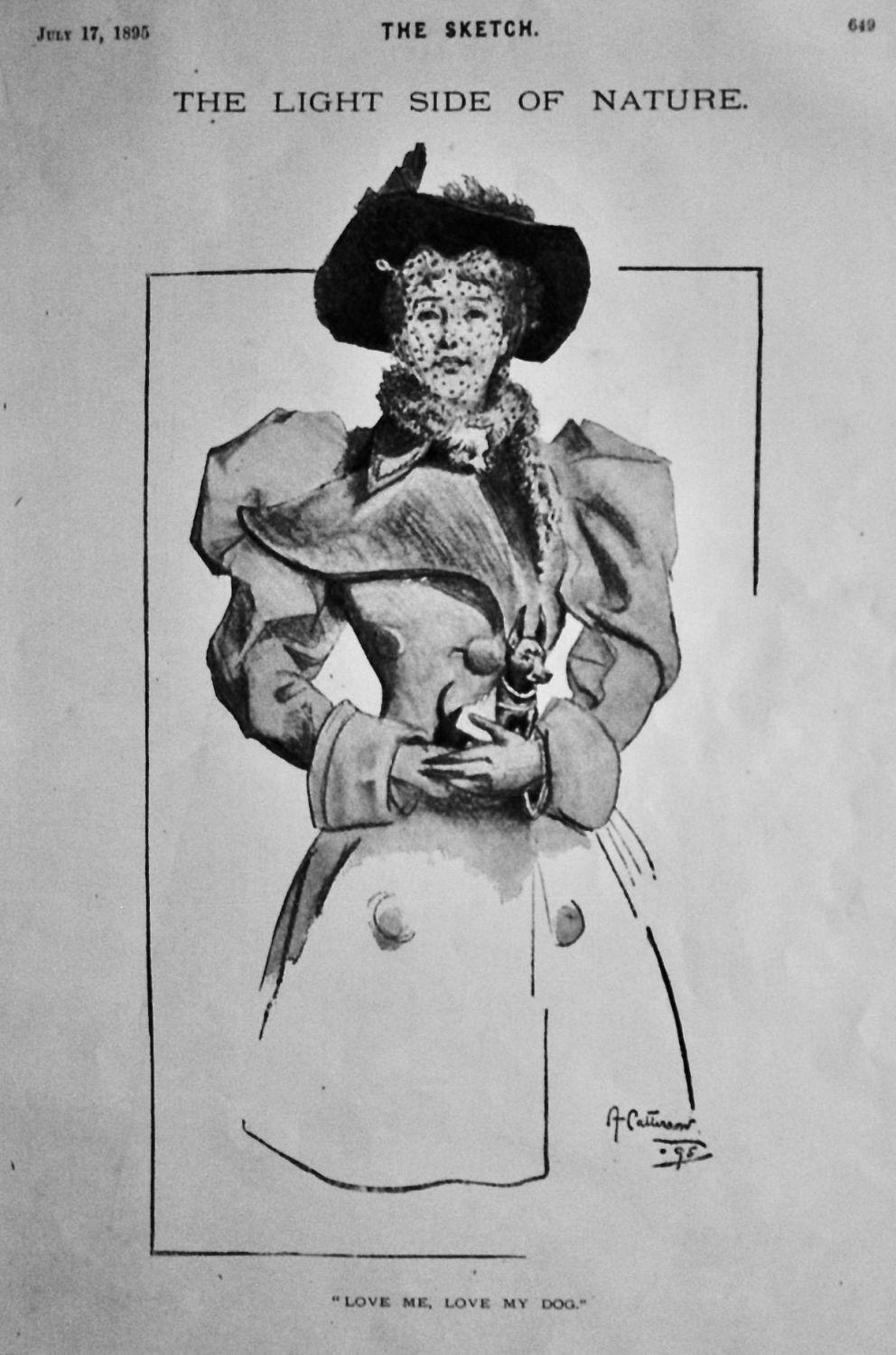 Love Me, Love My Dog.  1895.