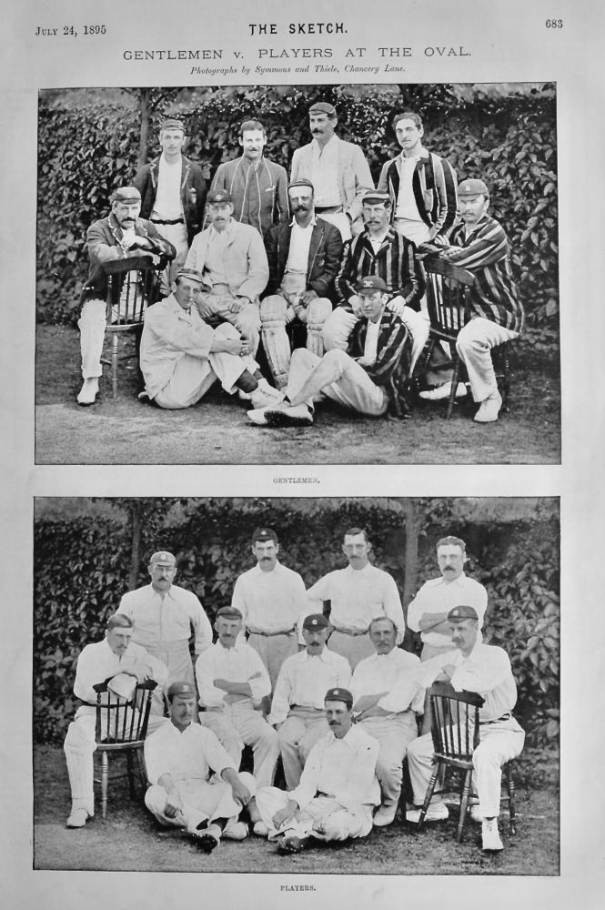 Gentlemen v. Players at the Oval.  1895.