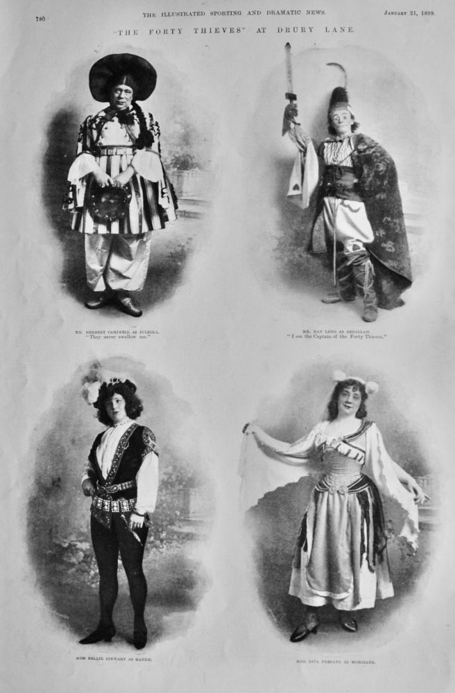 "The Forty Thieves," at Drury Lane.  1899.