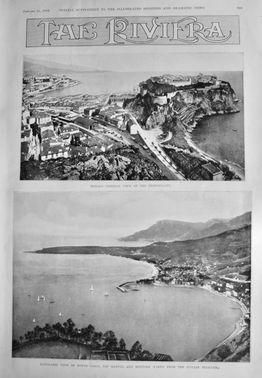The Riviera. (Supplement).  1899.