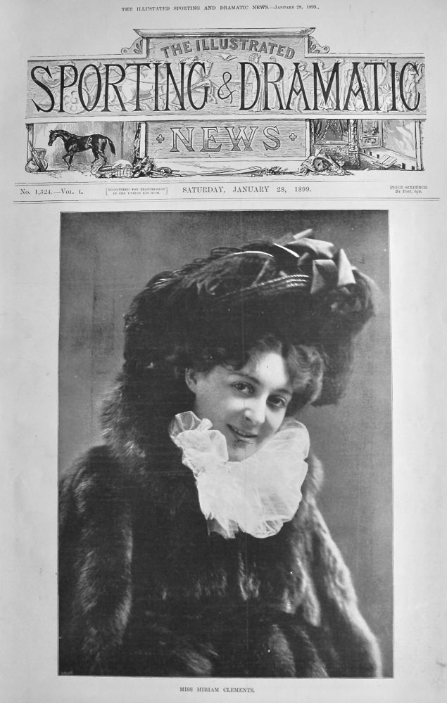Miss Miriam Clements.  1899.